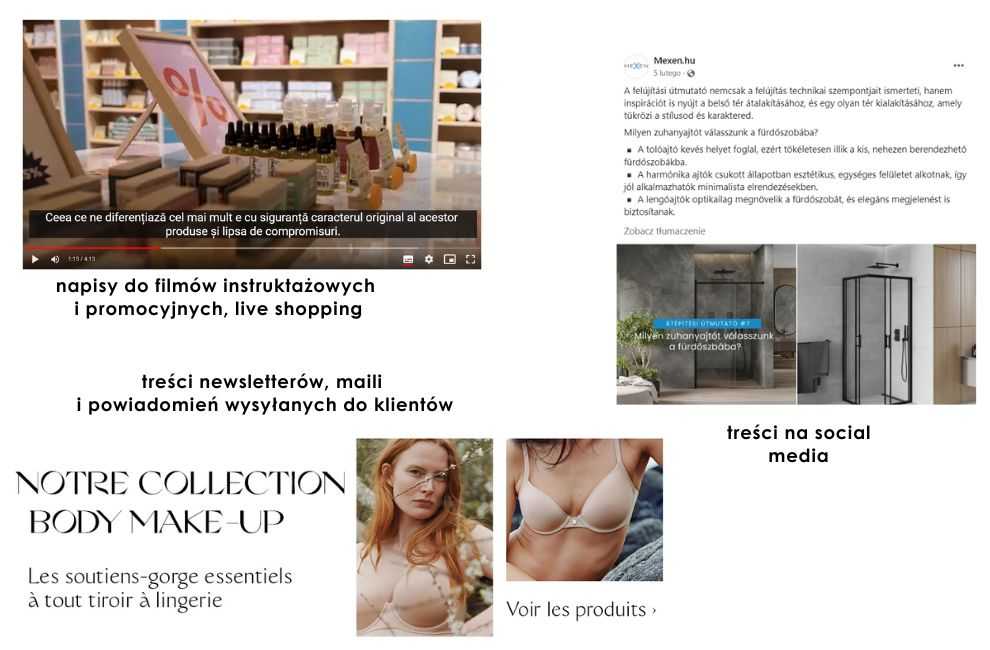 Przykłady treści w e-commerce
